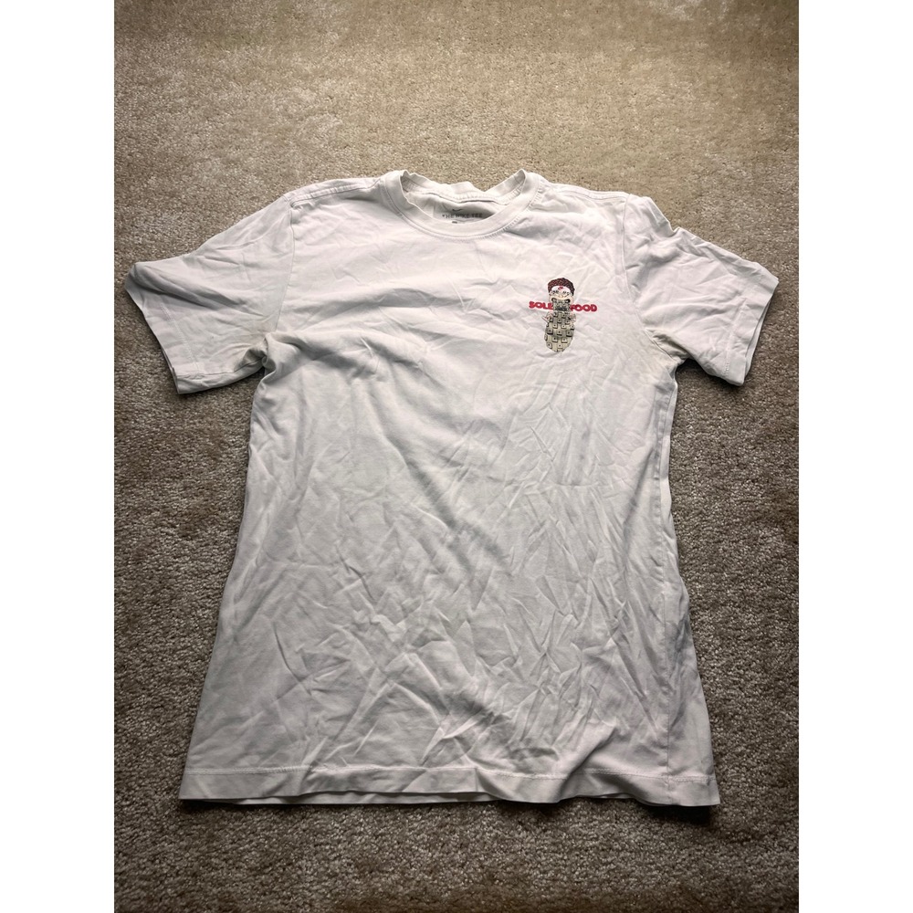 Nike Mens Sole Food Los Zapatos Mas Frescos White Graphic T-Shirt Size S
